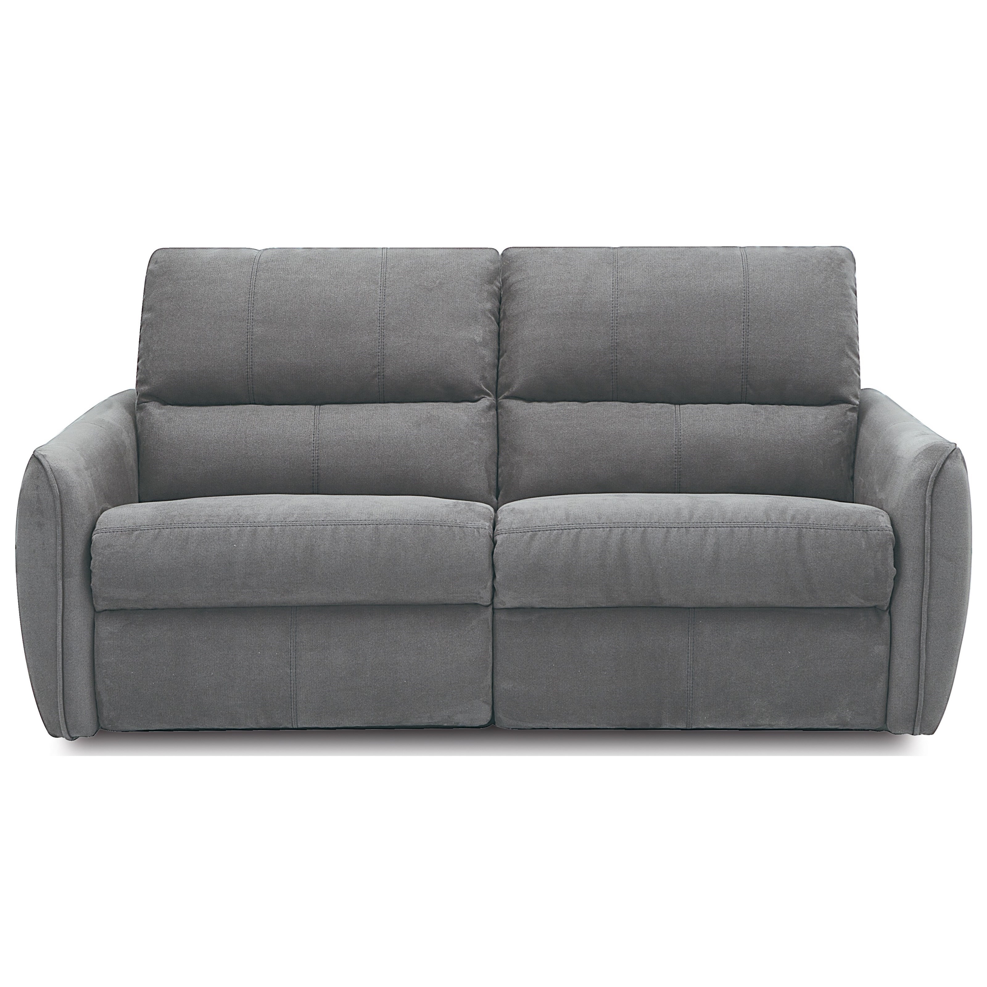 Palliser Arlo 411305P Echosuede Licorice Contemporary Power Sofa with